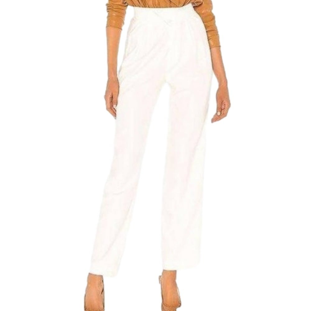 Focus 2000 Women's Pleated Ivory Trousers Size 18W Bi-Stretch Comfort Waist NWT‎